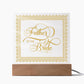 Father of the Bride (Gold) - Square Acrylic Plaque