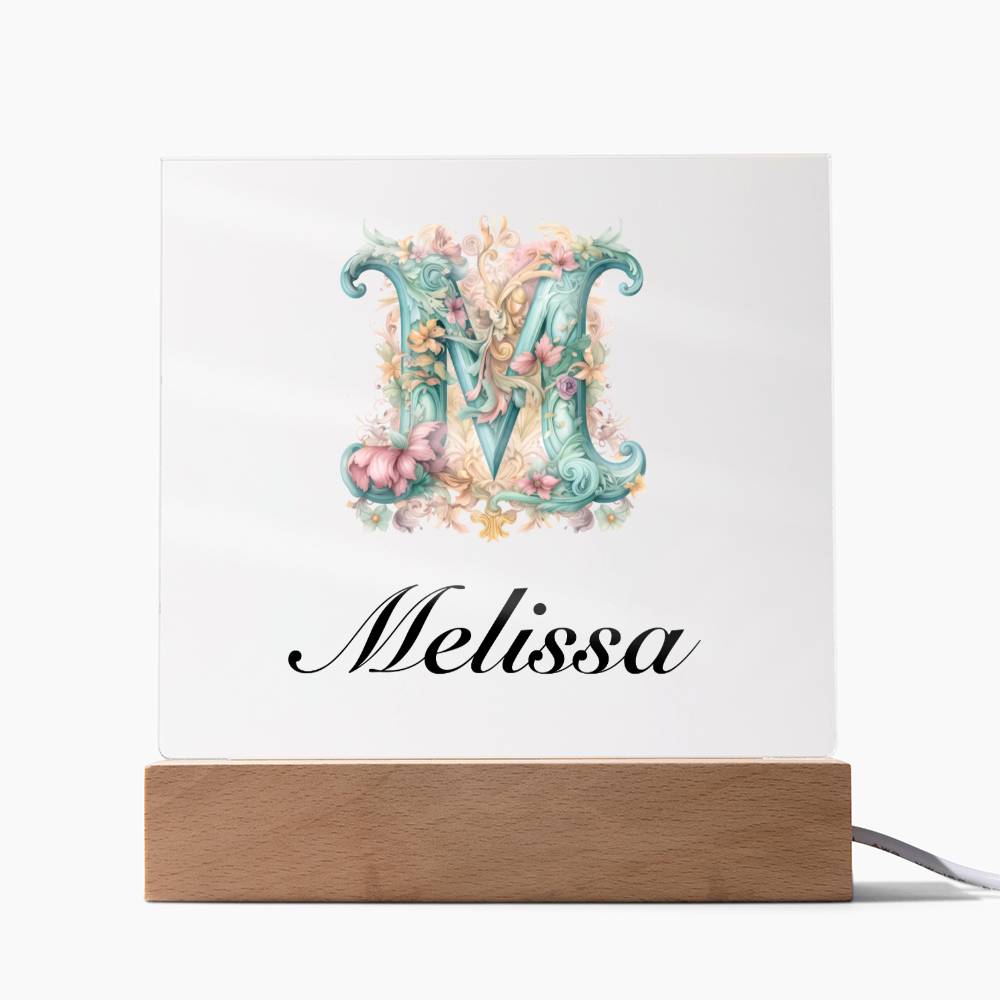 Melissa 01 - Square Acrylic Plaque