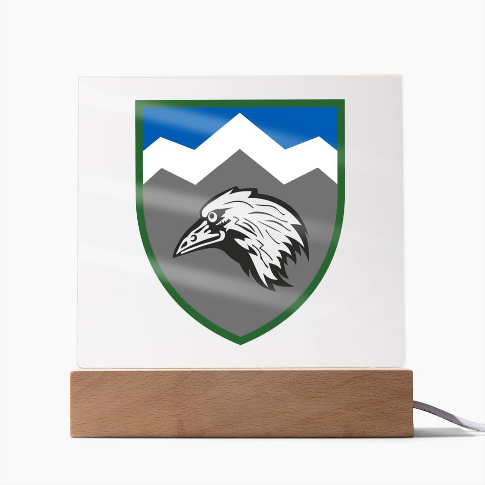 109th Mountain Assault Battalion (Ukraine) - Square Acrylic Plaque