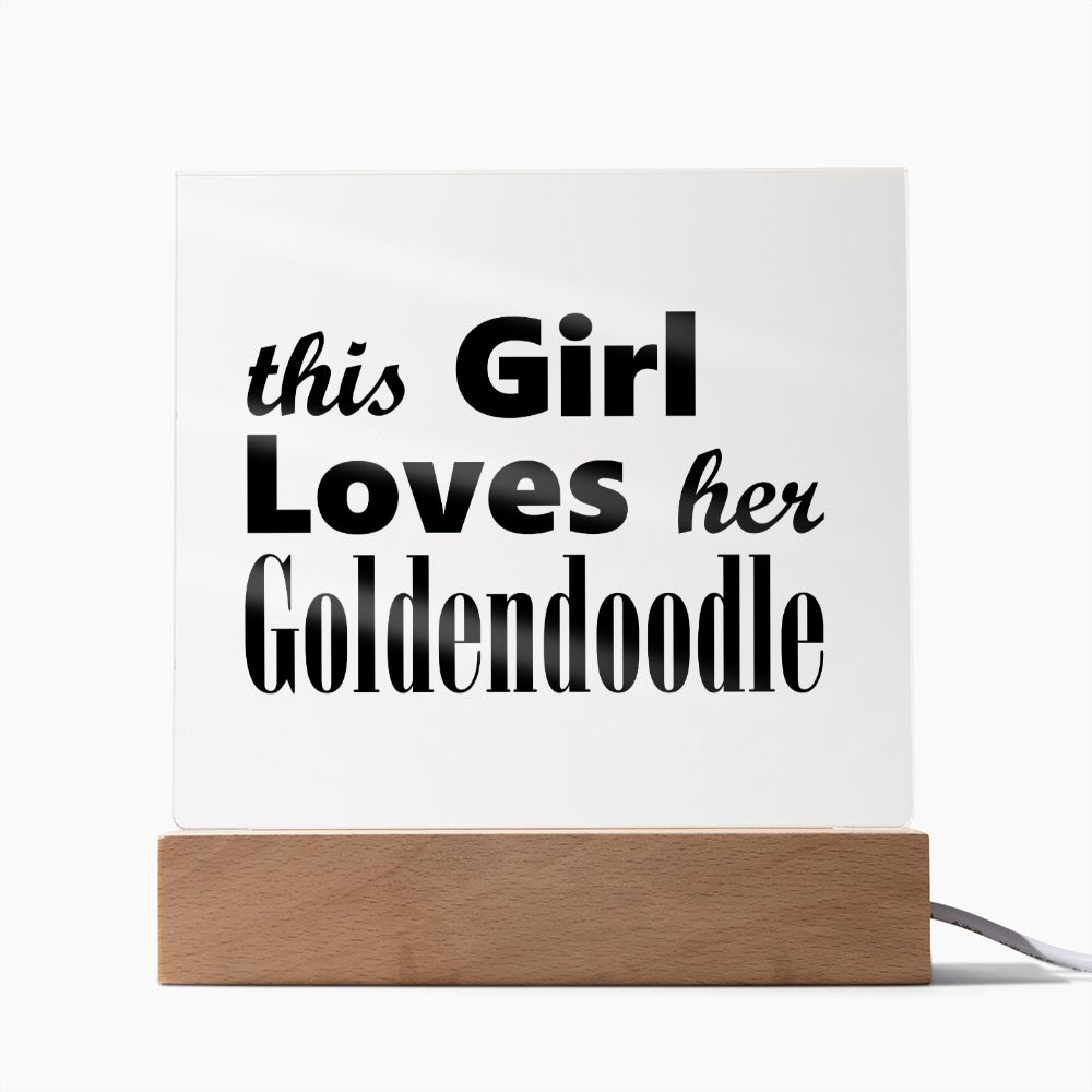 Goldendoodle - Square Acrylic Plaque