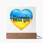 Ukrainian In Georgia - Square Acrylic Plaque