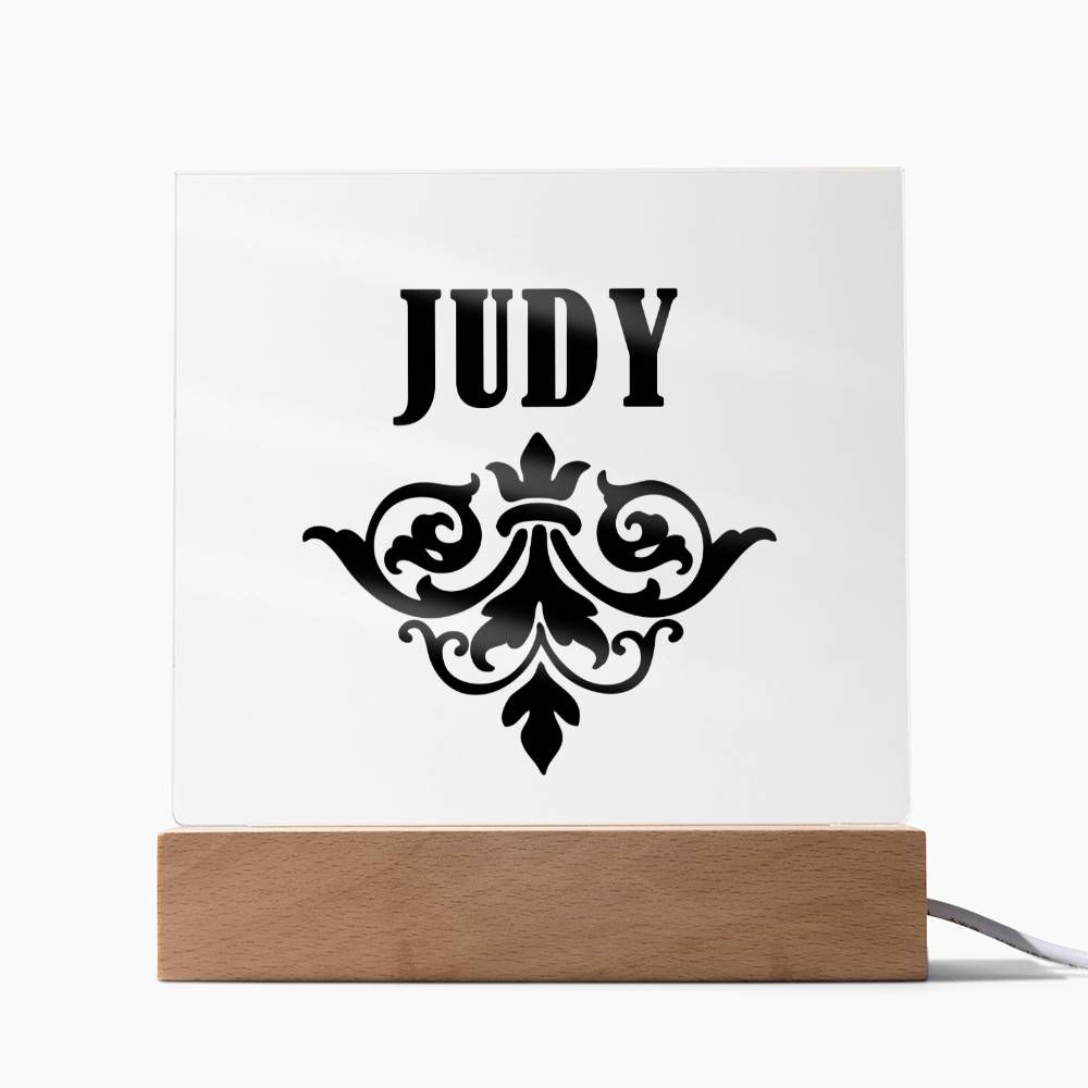 Judy v01 - Square Acrylic Plaque