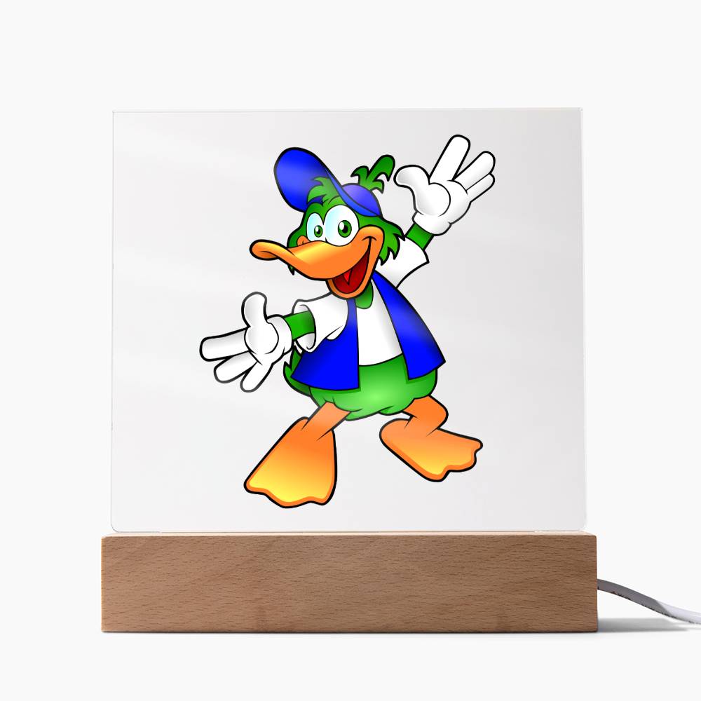 Duck - LED Night Light Square Acrylic Plaque