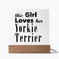 Yorkie Terrier - Square Acrylic Plaque