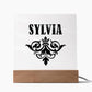 Sylvia v01 - Square Acrylic Plaque