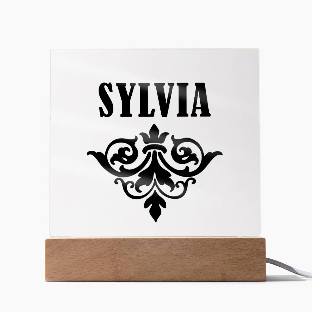 Sylvia v01 - Square Acrylic Plaque