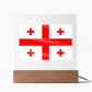 Georgian Flag - Square Acrylic Plaque
