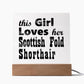 Scottish Fold Shorthair - Square Acrylic Plaque