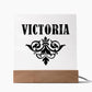 Victoria v01 - Square Acrylic Plaque