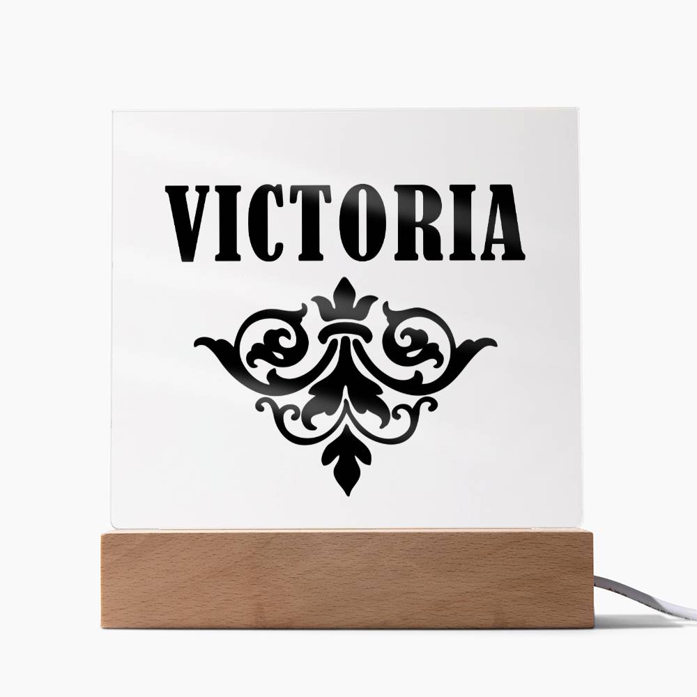 Victoria v01 - Square Acrylic Plaque