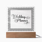 Wedding Planner (Black) - Square Acrylic Plaque