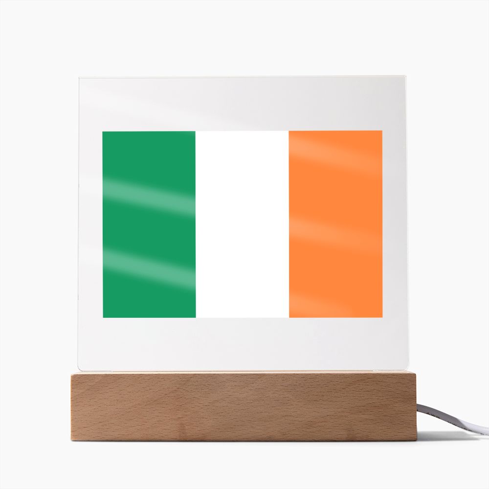 Irish Flag - Square Acrylic Plaque