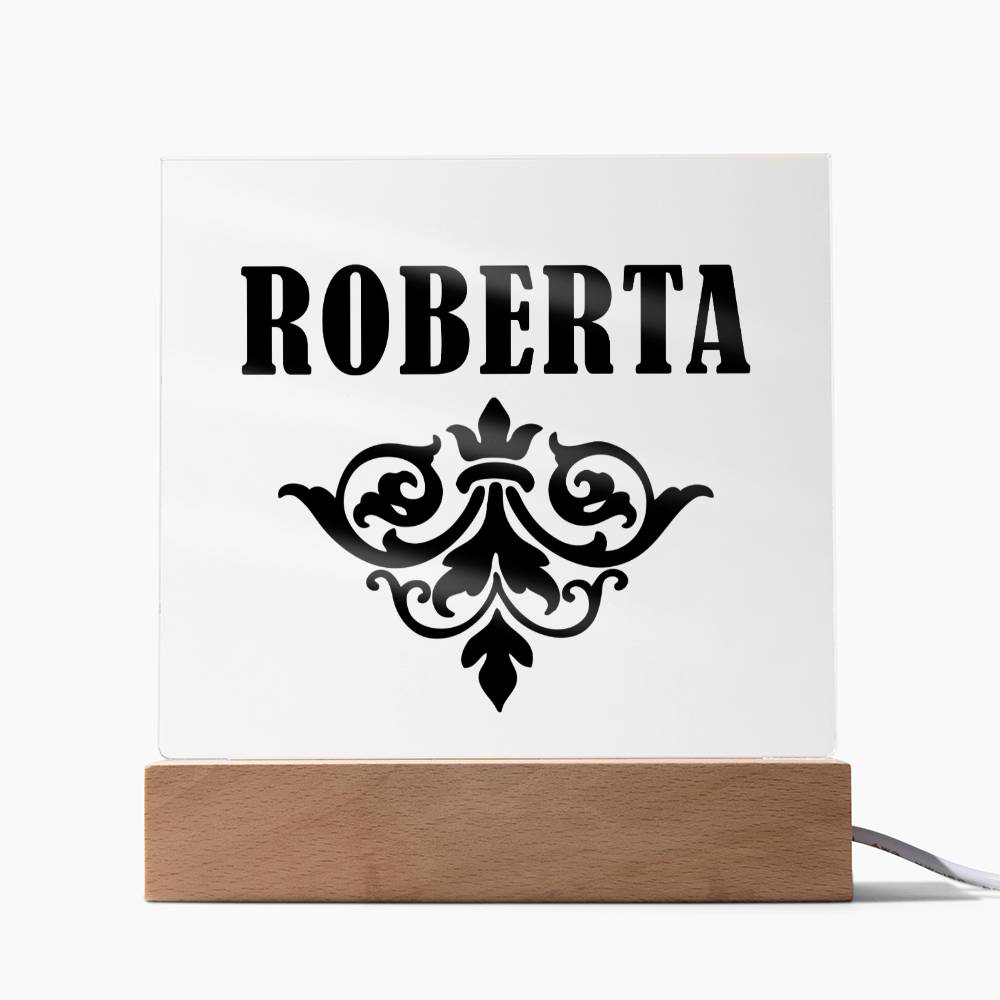 Roberta v01 - Square Acrylic Plaque