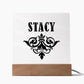 Stacy v01 - Square Acrylic Plaque