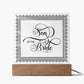 Son of the Bride (Black) - Square Acrylic Plaque