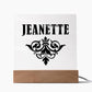 Jeanette v01 - Square Acrylic Plaque