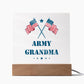 Army Grandma - Square Acrylic Plaque