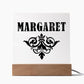 Margaret v01 - Square Acrylic Plaque