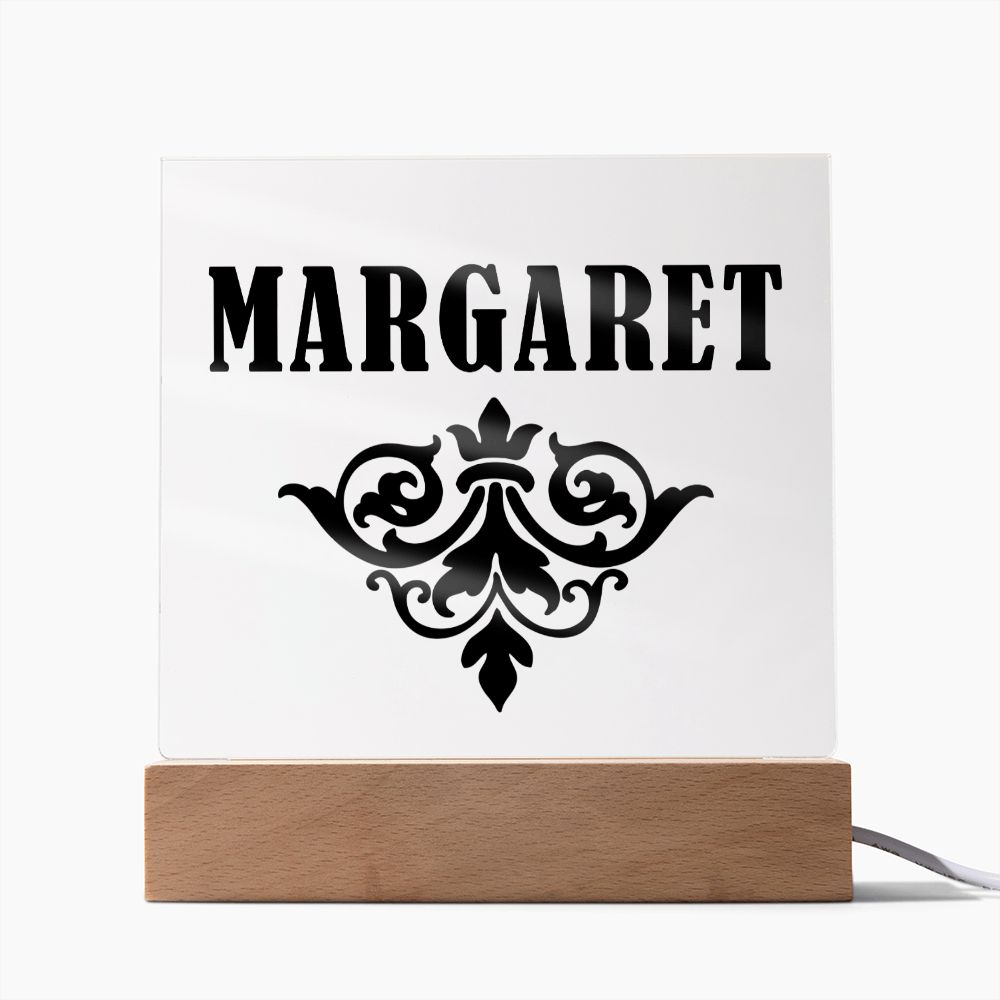 Margaret v01 - Square Acrylic Plaque