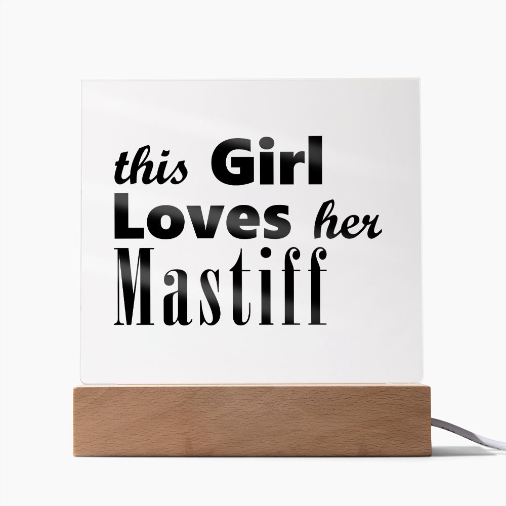 Mastiff - Square Acrylic Plaque