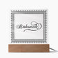 Bridesmade (Black) - Square Acrylic Plaque