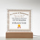 World's Greatest Keychains Collector - Square Acrylic Plaque With USB Corded LED Base