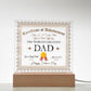 World's Greatest Dad Acrylic Design (Design Competition Winner) - LED Night Light Square Acrylic Plaque