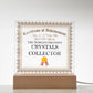World's Greatest Crystals Collector - Square Acrylic Plaque With USB Corded LED Base
