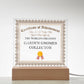 World's Greatest Garden Gnomes Collector - Square Acrylic Plaque With USB Corded LED Base