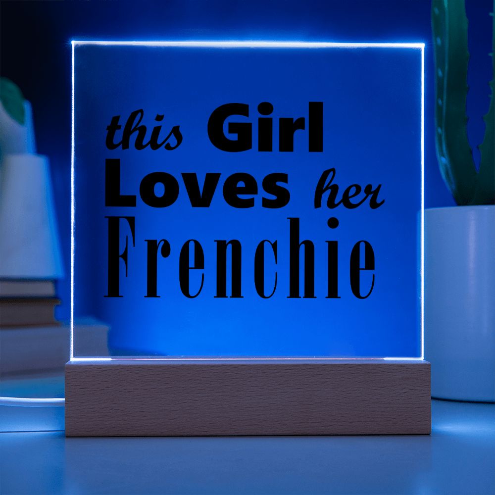 Frenchie - Square Acrylic Plaque