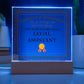 World's Greatest Legal Assistant - Square Acrylic Plaque