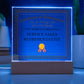 World's Greatest Service Sales Representative - Square Acrylic Plaque