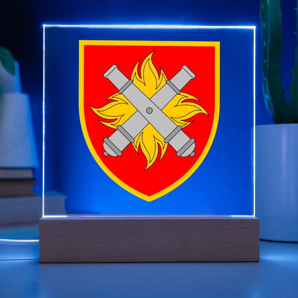 27th Rocket Artillery Brigade (Ukraine) - Square Acrylic Plaque