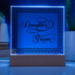 Daughter of the Groom (Black) - Square Acrylic Plaque