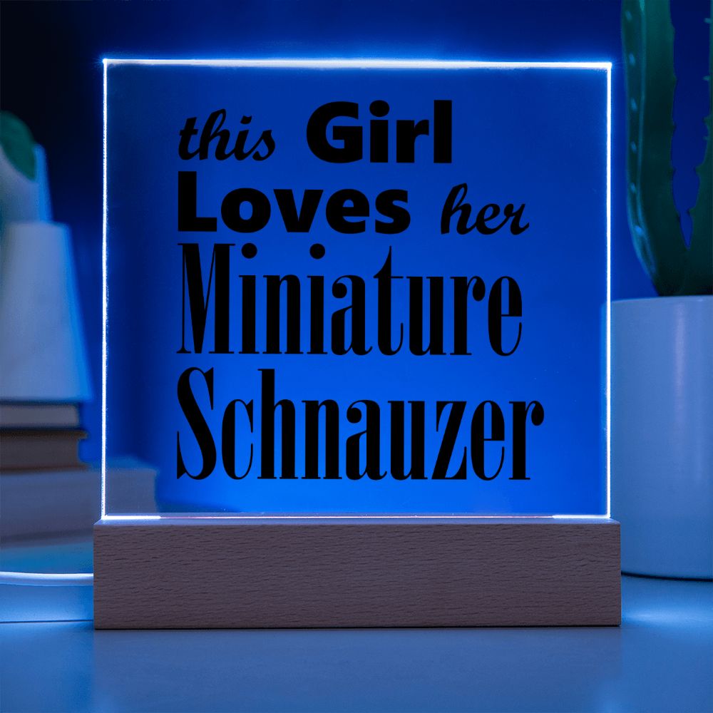 Miniature Schnauzer - Square Acrylic Plaque
