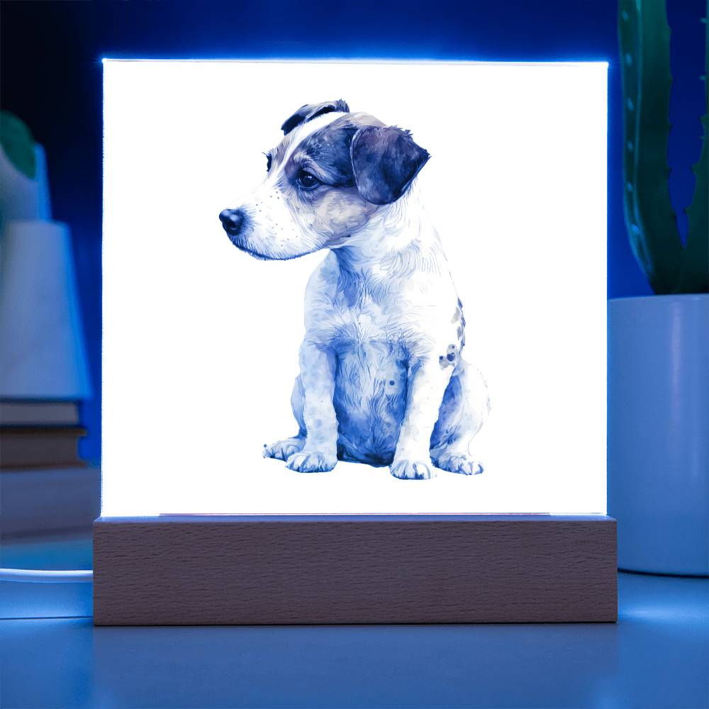 Dog Lover Collection (Watercolor) 10 - Square Acrylic Plaque