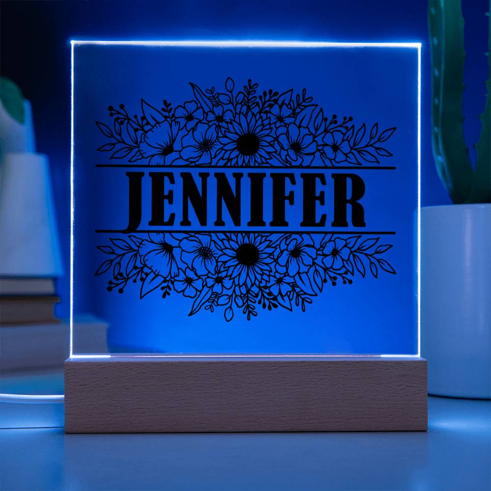Jennifer v2 - Square Acrylic Plaque