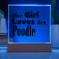 Poodle - Square Acrylic Plaque