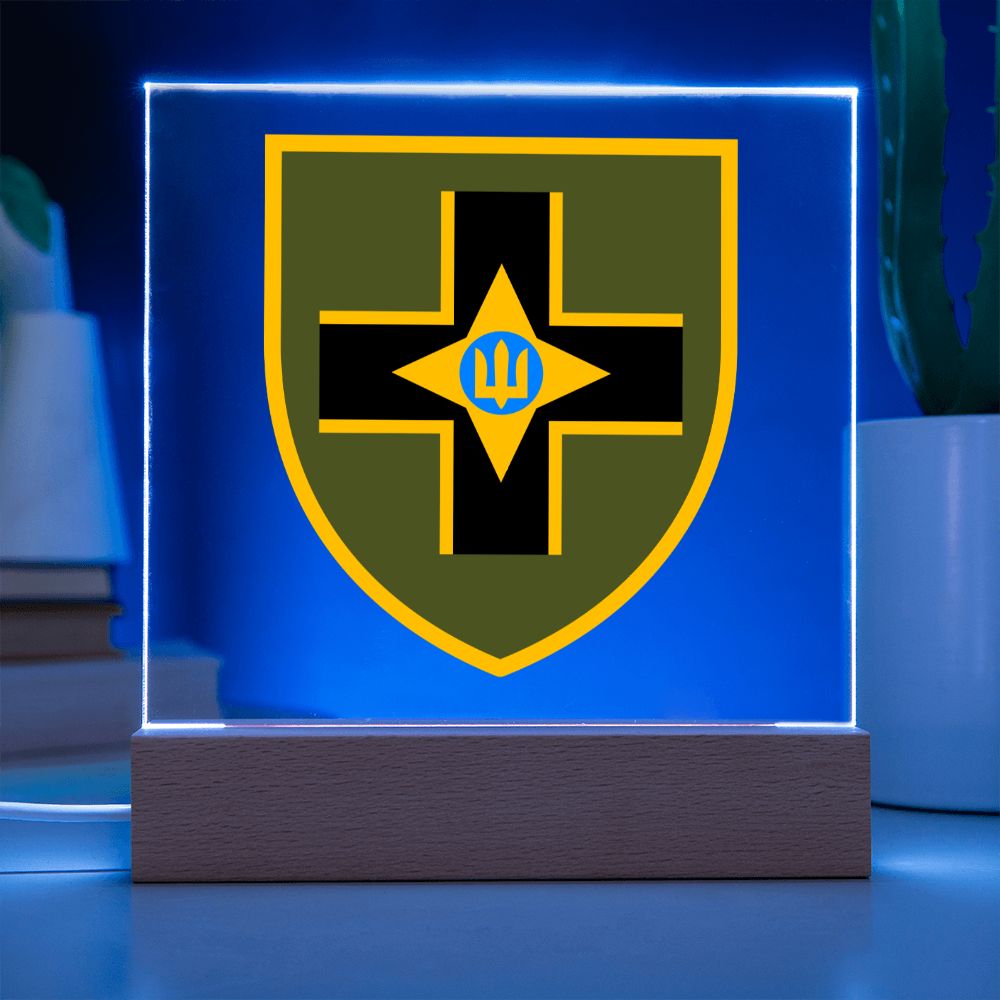 28th Mechanized Brigade (Ukraine) - Square Acrylic Plaque