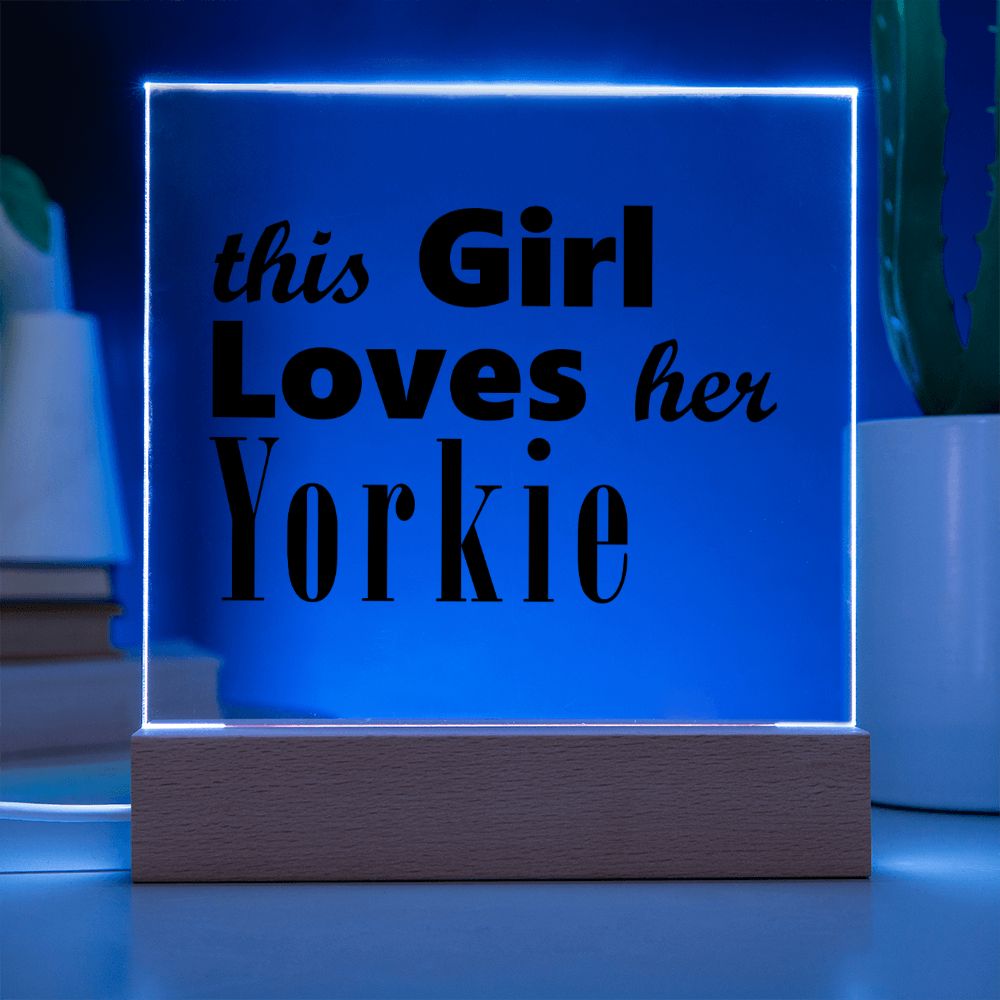 Yorkie - Square Acrylic Plaque