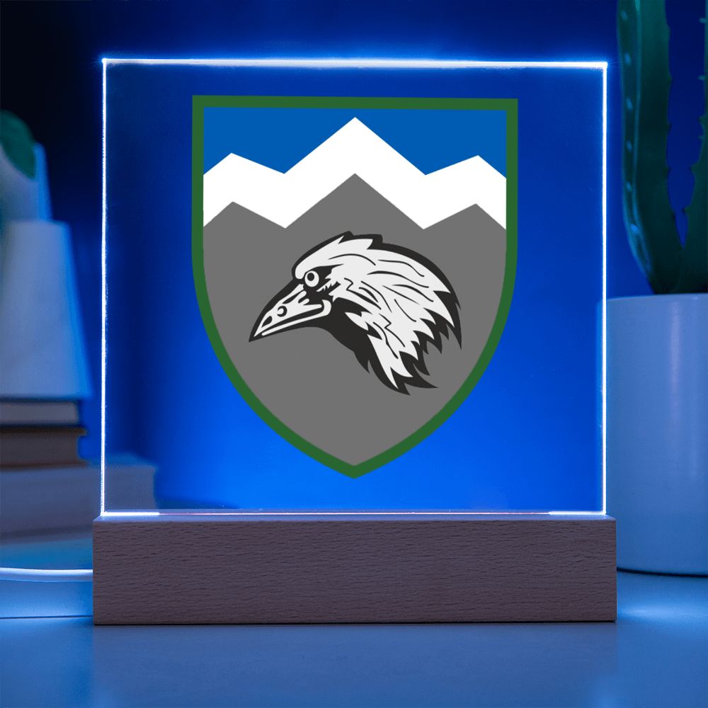 109th Mountain Assault Battalion (Ukraine) - Square Acrylic Plaque