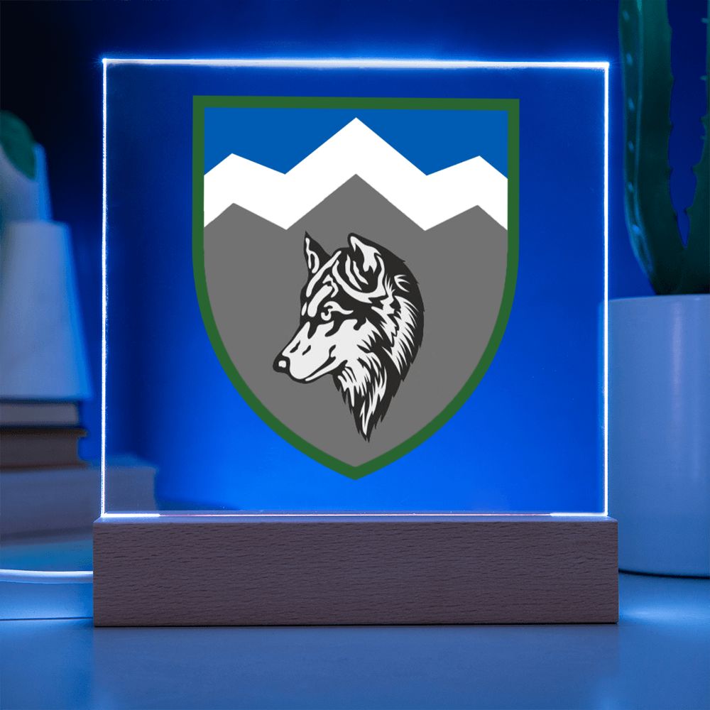 8th Mountain Assault Battalion (Ukraine) - Square Acrylic Plaque