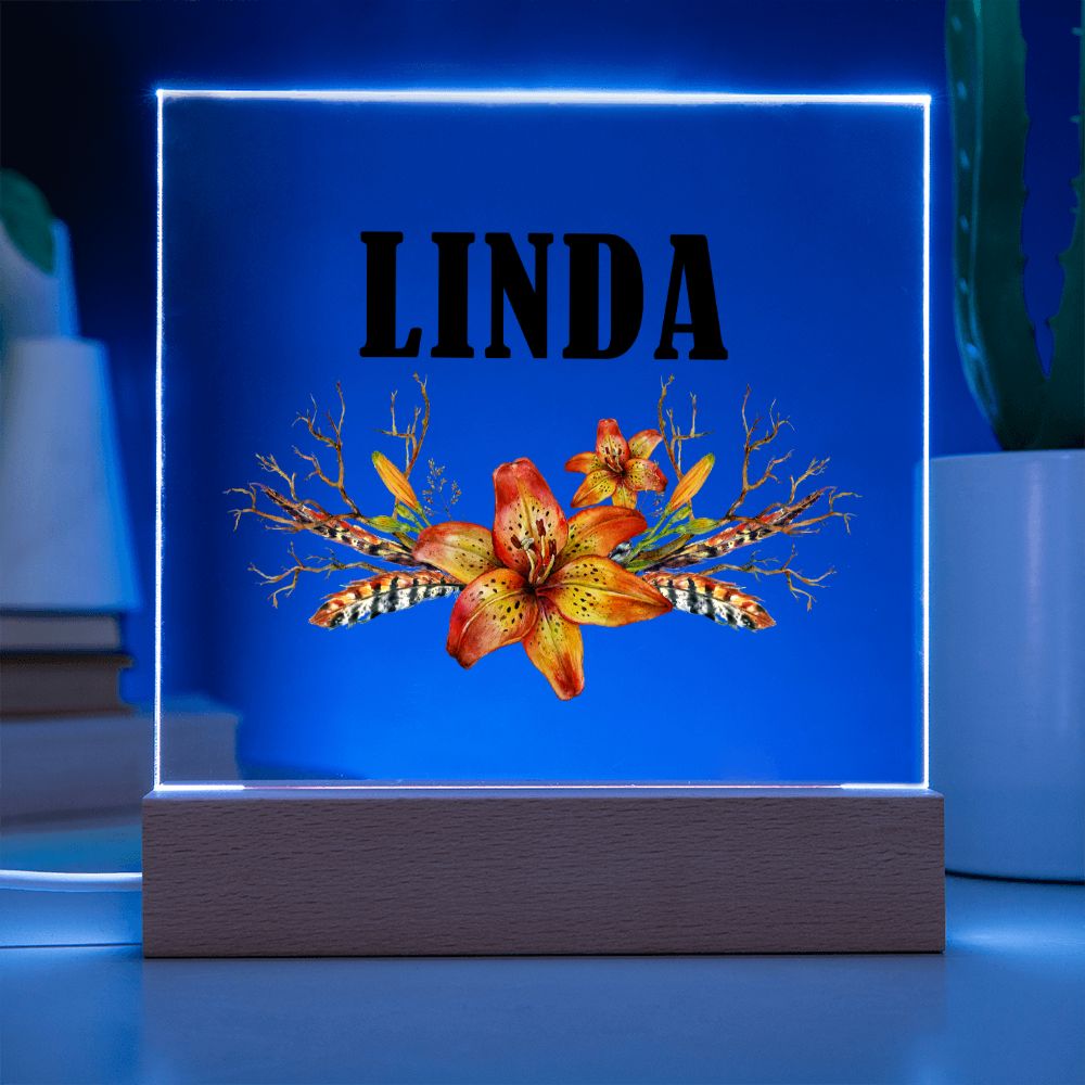 Linda v3 - Square Acrylic Plaque