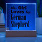 German Shepherd - Square Acrylic Plaque