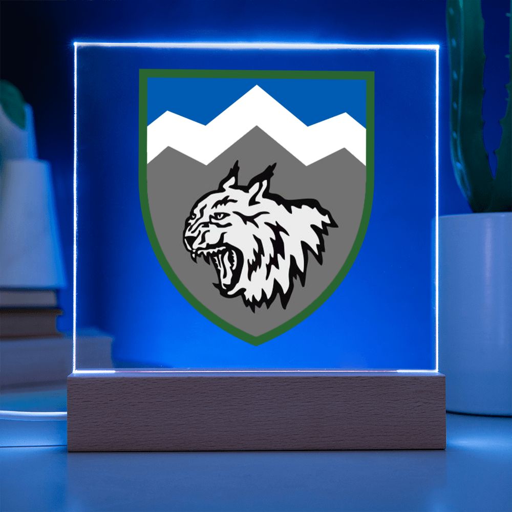 108th Mountain Assault Battalion (Ukraine) - Square Acrylic Plaque