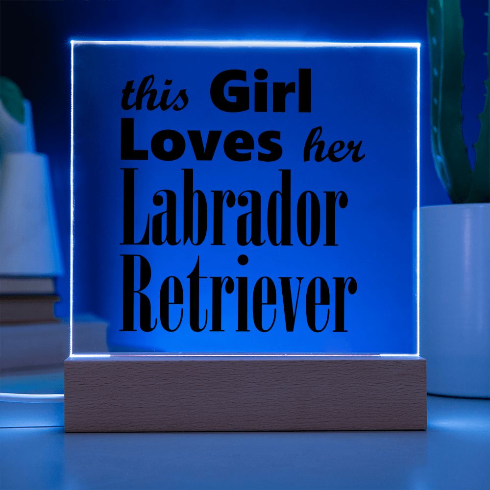 Labrador Retriever - Square Acrylic Plaque