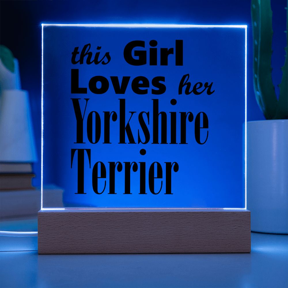 Yorkshire Terrier - Square Acrylic Plaque