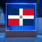 Dominican Flag - Square Acrylic Plaque