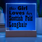 Scottish Fold Longhair - Square Acrylic Plaque