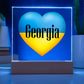 Ukrainian In Georgia - Square Acrylic Plaque